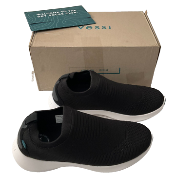 Vessi Everyday Move Slip On Shoes Womens Size 9 Black White  display picture 1