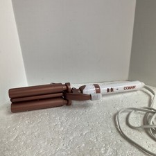 Conair Double Ceramic 3 Barrel Hair Waver, Beach Waver Curling Iron Tested Works