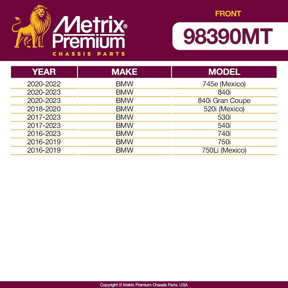 Front Sway Bar Links Set For 2016-2020 BMW Alpina B7 M760i 5 7 Series xDrive - Image 2 of 4