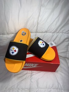 nike steelers slides