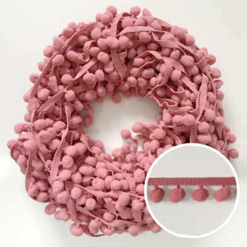 10 mm Kugelbommel Wackel Trim Zopf Fransenband Kante Handwerk Dekoration - Bild 51 von 74