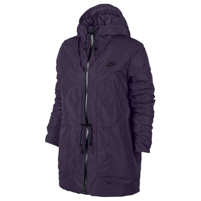 Nike Womens Insulated Down Hooded Parka Jacket Purple 805080 524 | eBay