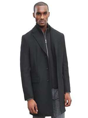black wool topcoat