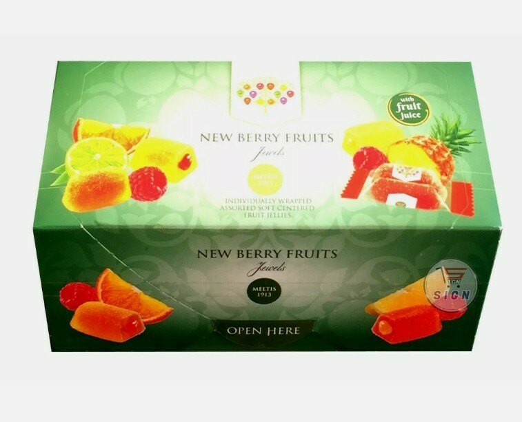 New Berry Fruits Jewels Soft Centered Sweets Fruit Jellies 3 x 300g