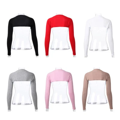Muslim Hijab Islamic Women One Piece Shoulder Shrug Bolero Sleeve Arm Cover