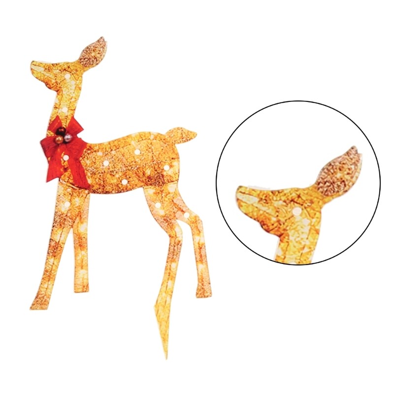 Christmas Reindeers Lights Acrylic Material for Outdoor Yard