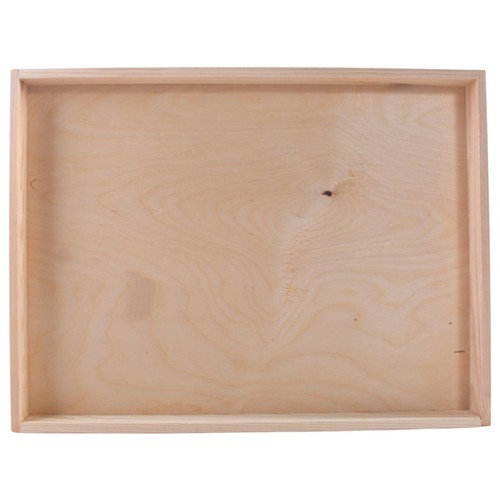 Large Slim Wooden Box Without Lid | 45 x 35 x 3 cm | Open Display Tray Platter - Picture 11 of 12