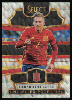 2017-18 Panini Select Gerard Deulofeu Unlimited Potential Prizm Spain #UP-8