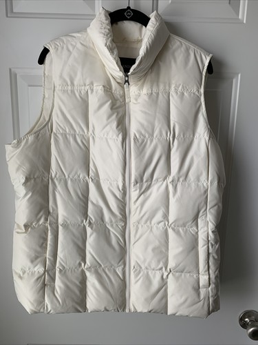 Down Nylon Zip Up Puffer Vest Jacket 