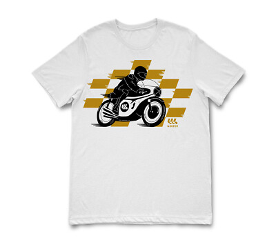 4into1 Cafe Racer T-Shirt - White - Choose Size