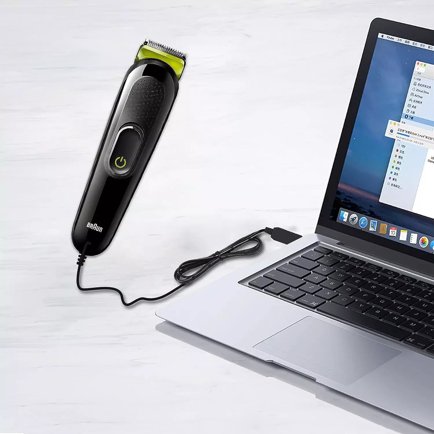 Braun Beard Trimmer Charger Power Cord - Replacement Charging Cable