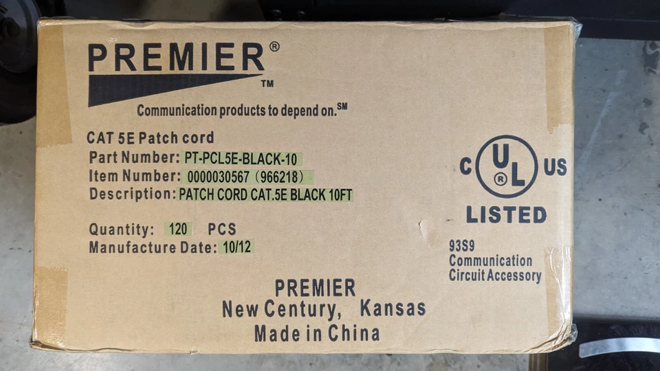 Premier 10ft Cat 5e patch Cords - Image 2 of 2