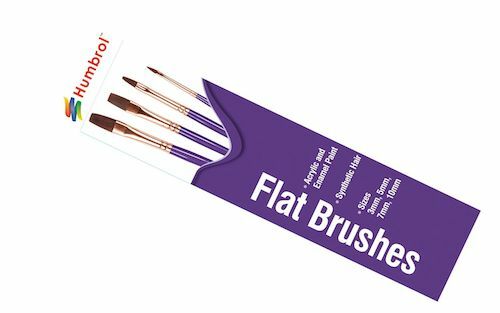Humbrol Flat Brushes AG4305