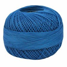 Lizbeth Egyptian Cotton Crochet Thread Size 80 Color 704 Medium Sky Blue