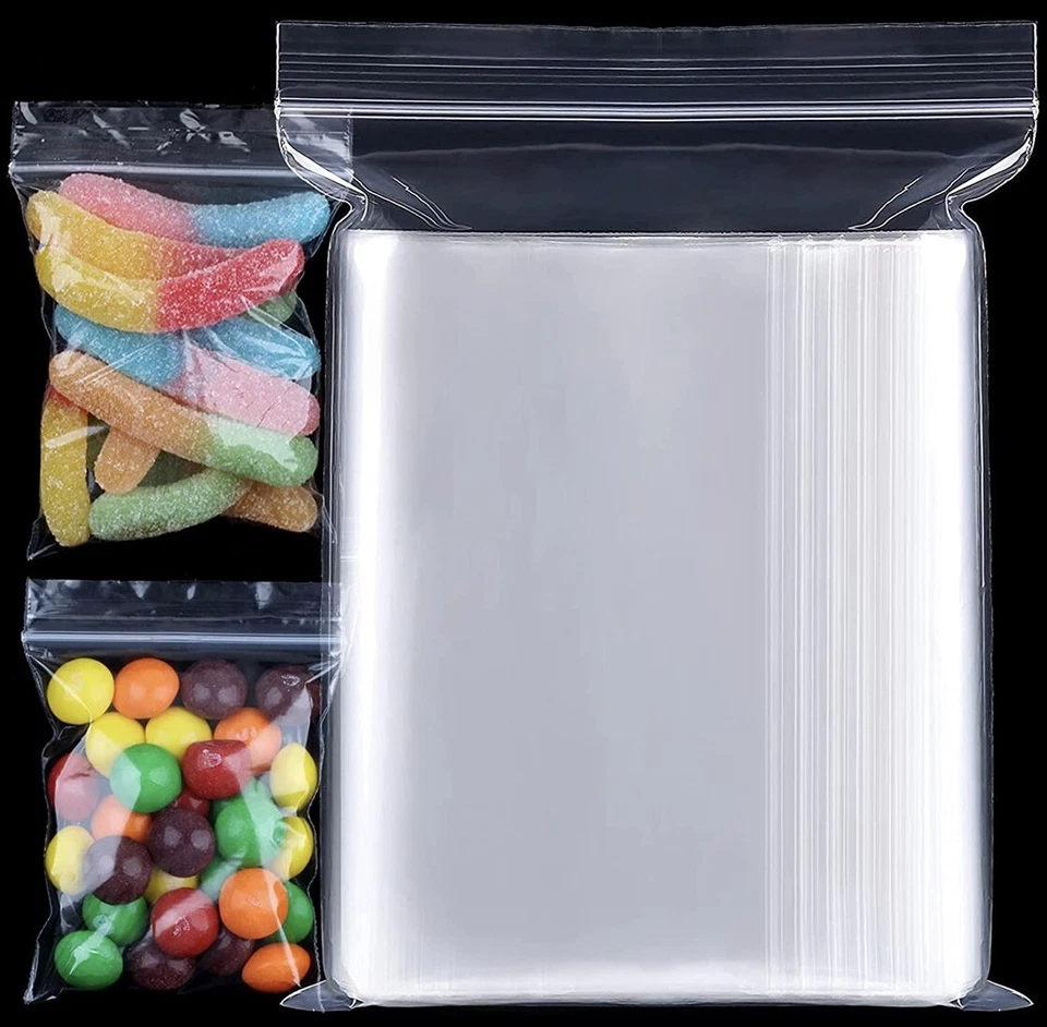 2000 Pieces - 2''x3'' Clear Poly Zip Lock Storage Bags 2 Mil Reclosable Bags New - Image 2 of 4