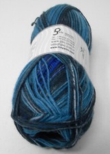 1 Skein Ice Yarns Sock Yarn 100gr Blue Grey 75 Superwash Wool Superfine