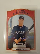 Bryce Ball Signed 2021 Topps Heritage Minors Baseball Card Chicago Cubs #133