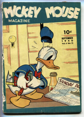 Mickey Mouse Magazine Vol. 5 #12 1940-SCARCE-Last issue of