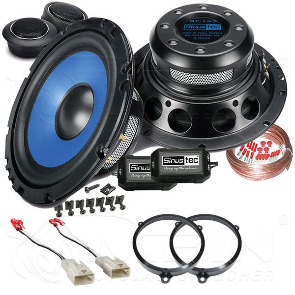 Sinustec Auto Lautsprecher FüR Toyota Yaris II 2005-2011 Heck TüR 300W 165 #A5G3-image