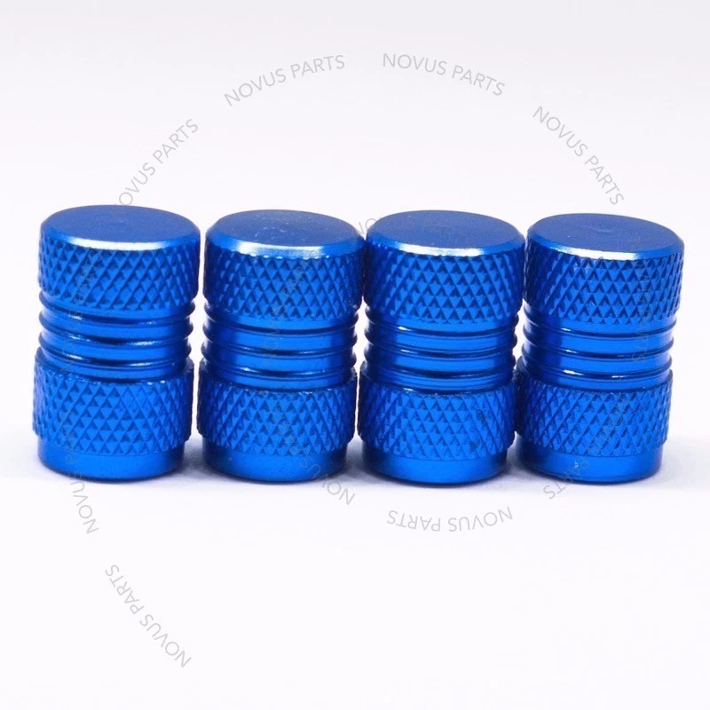 Juego de 4 llantas de cubierta de vástago de válvula azul Style4 para Pontiac Grand Prix Montana Sunfire Foto 3 de 4