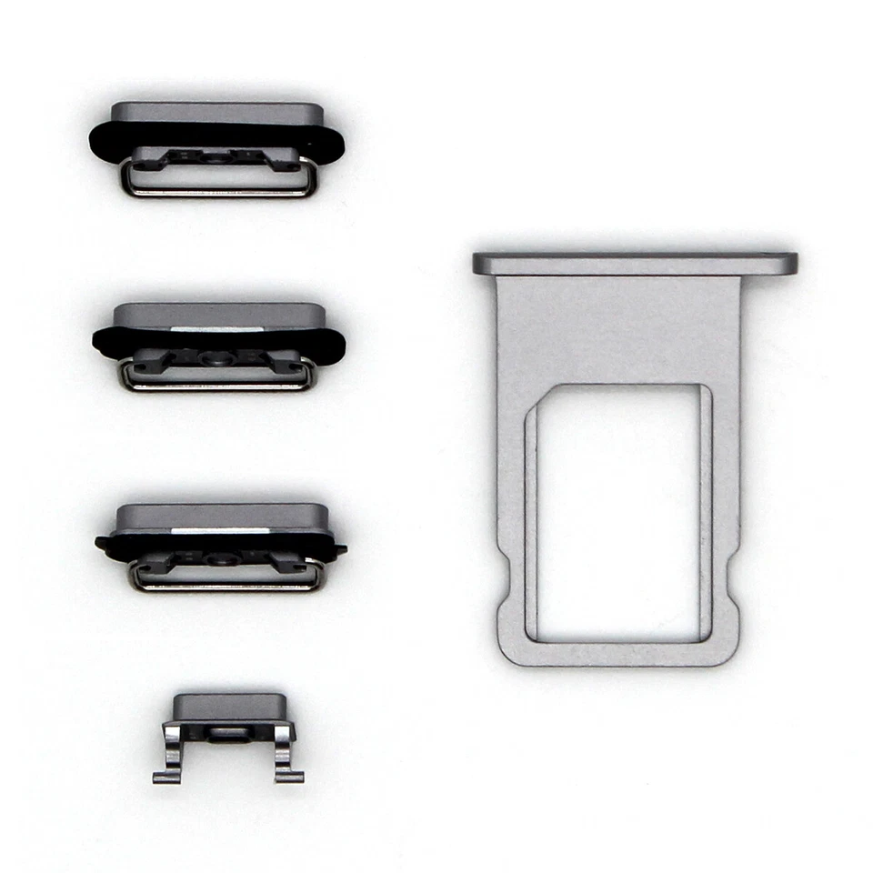 Para iPhone XS Max XR X 8 7 6 Plus Conjunto de Botones de Encendido de Volumen Bandeja Porta Tarjeta SIM Foto 4 de 4