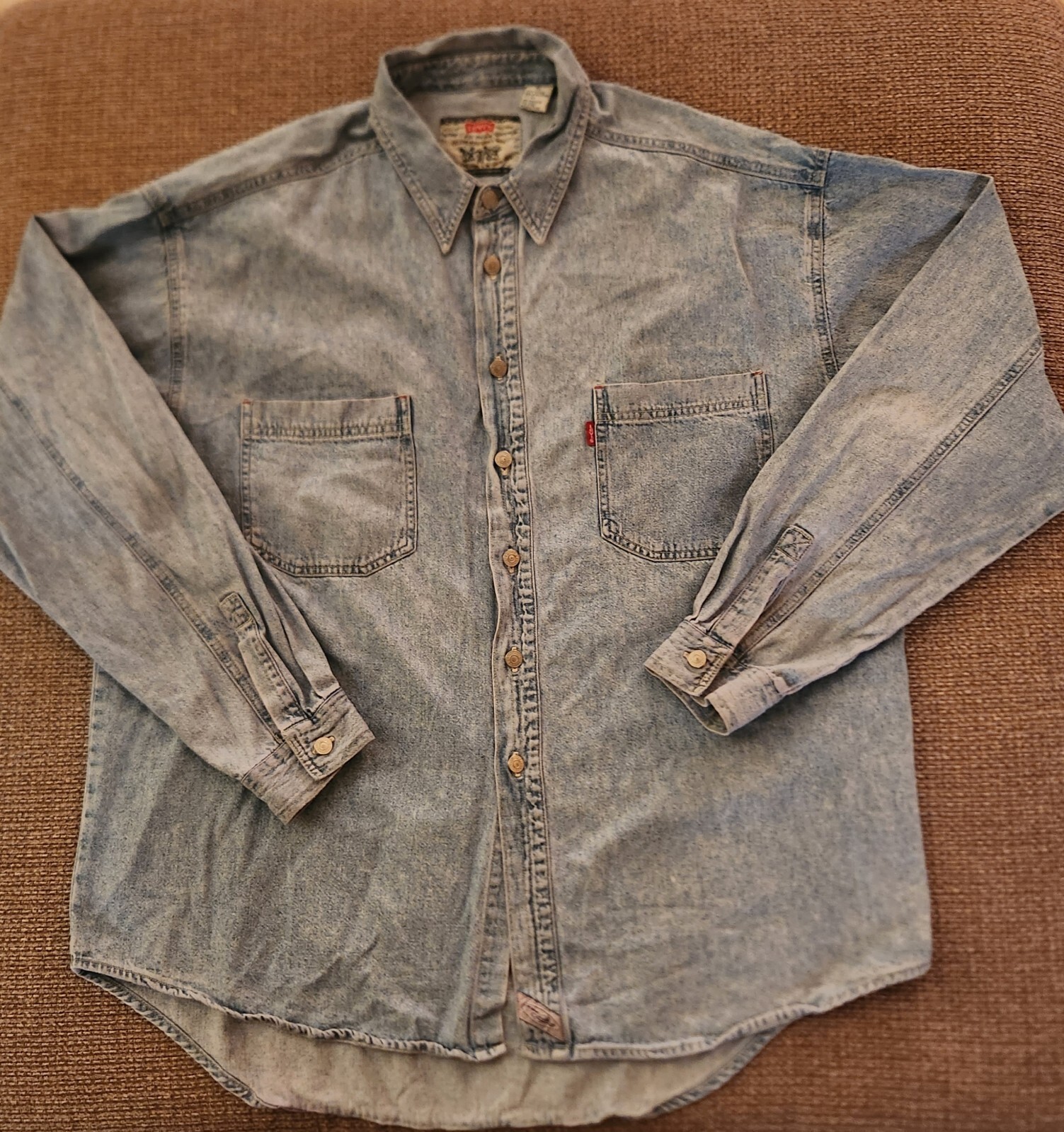Levi's Denim Jean Chore Shirt XL 90s