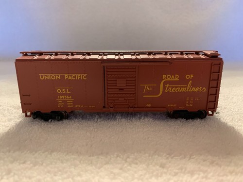 Athearn #102 HO Scale Union Pacific 40' Boxcar #189564 KDs, Steel Wheels - Picture 2 of 8