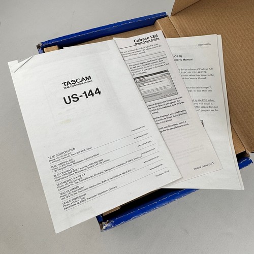 Tascam US-144 USB 2.0 Audio MIDI Recording Interface Brand Original Box Preowned - Picture 10 of 10