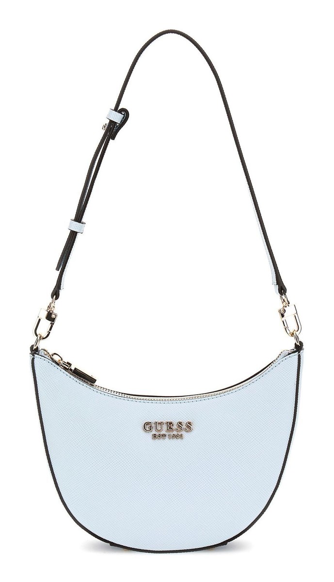 Shoulder Bag Guess Handtasche Blau Weiss GUESS Fedana Mini Top Zip