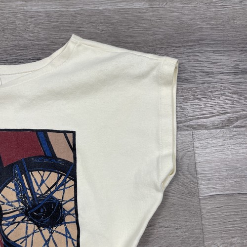 Sudadera corta vintage Harley Davidson manga corta talla grande cuello redondo - Imagen 4 de 13