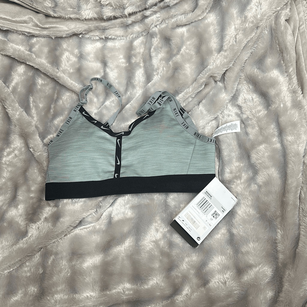 Nike Dri-FIT Indy Women's Light-Support Padded Logo Tape Sports Bra - HO21 thumbnail 2