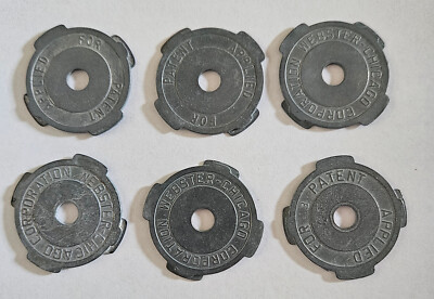 45 RPM Record Insert Adapter-6 TOTAL-Metal-Webster Chicago Corp | eBay