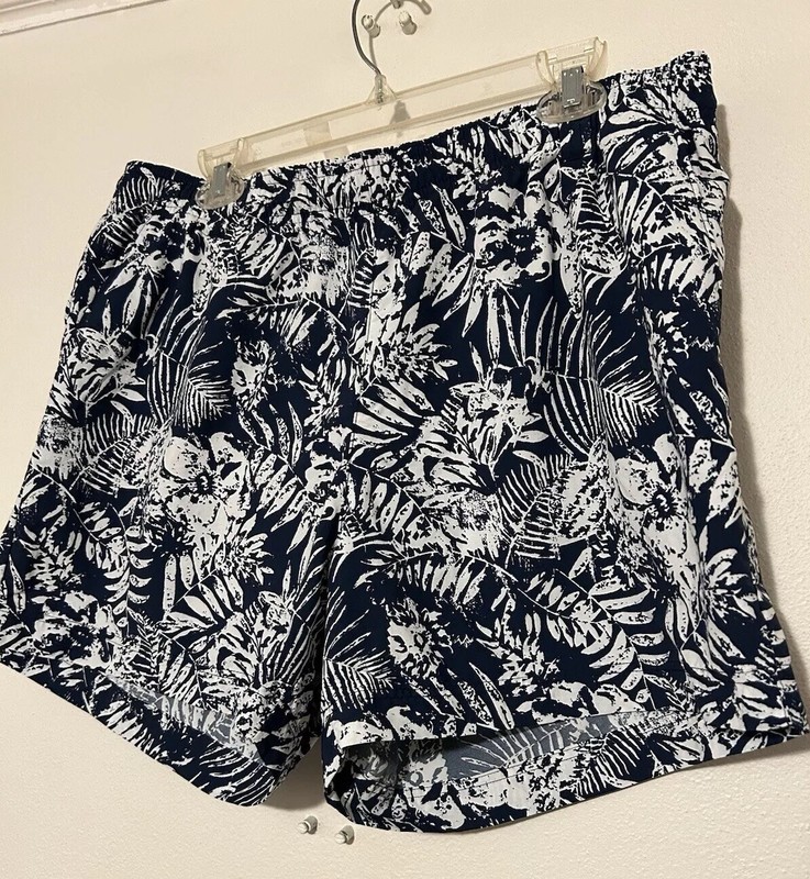 Columbia PFG Swim Trunks Lined Shorts Navy Blue Mens XL Omni-Shade UPF 5” inseam