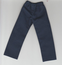Homemade Doll Clothes-Navy Blue Elastic Waist Pants fits Ken Doll P8