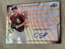 CHRISTIAN SCOTT 2017 LEAF PERFECT GAME AUTOGRAPH ORANGE WAVE #1/1 METS GATORS