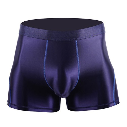 Sexy Herren Hochglanz Öl Boxershorts Unterwäsche Stretch Fitness Strumpfhosen Badehose - Bild 11 von 21