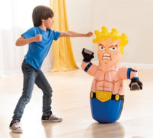 Bop Bag Children Kids Boxing Punching Bag Inflatable Roly-Poly Tumbler Toy New - Picture 11 of 12