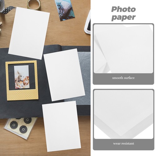 100 Sheets Adhesive Photo Paper Printing for Children's Camera Labels Sticker - Photo 5/12
