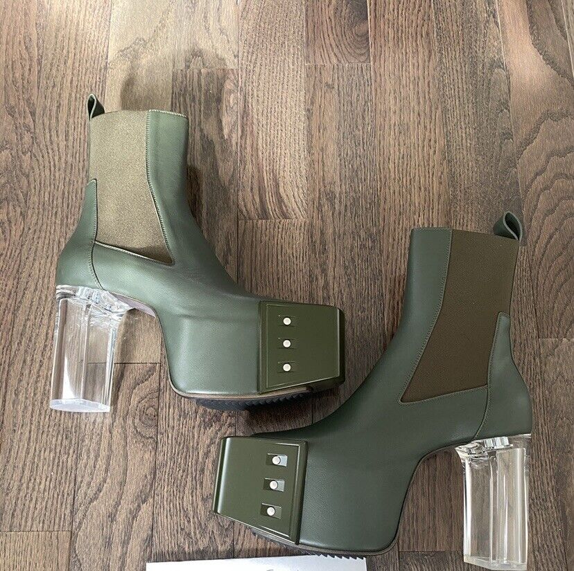 RICK OWENS GREEN KISS BOOTS size 12 or EU 45 | eBay