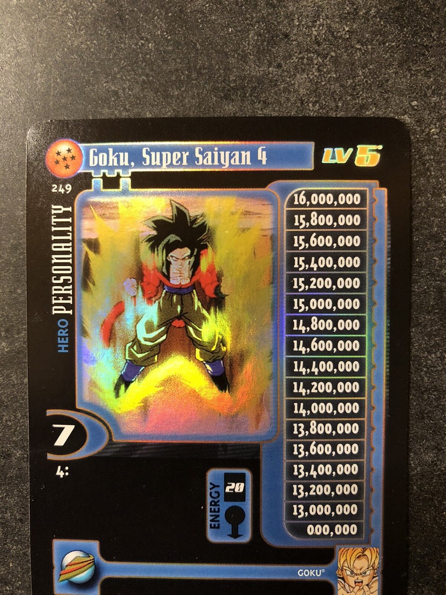 Goku, Super Saiyan 4 Dragon Ball GT Card, RARE. | eBay