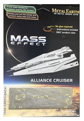 Fascinations Metal Earth MASS EFFECT 3d Model Kit #MMS313 ALLIANCE CRUISER - NEW