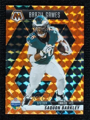 2025 Panini Mosaic International Games Orange Prizm 181/199 Saquon Barkley 1f60