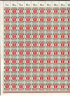 DANZIG FREE STATE: 1922,  Mi 80 COMPLET SHEET. FOLDED Scv € 80