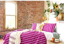 Refinery29 Cotton Quilt Coverlet  Shams 3-piece Set Shea Full/Queen Size New