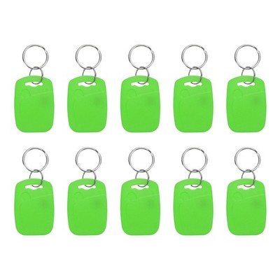 10 Stück 13,56MHz UID rechteckige beschreibbare Smart Key Fobs, hellgrün für