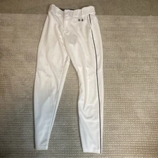 Under Armour Utility Tapered Fit  Adult Men's Baseball Pants ~ White Small  