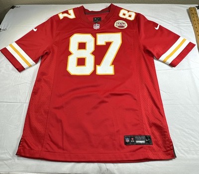Nike Travis Kelce Kansas City Chiefs Super Bowl LVII NFL Jersey Red Sz- M #6146