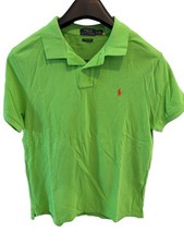 POLO Ralph Lauren Custom Slim Fit Mens Size XL/TG Short Sleeve Polo Shirt Green