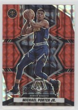 2021-22 Panini Mosaic Red Mosaic Prizm Michael Porter Jr #24 0y59