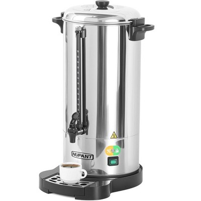 NUPANT Commercial Coffee Urn 100 Cup/15L Coffee Dispenser with Upgraded Perco...